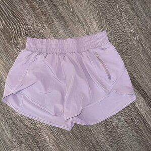 White/Light Pink Athletic Shorts